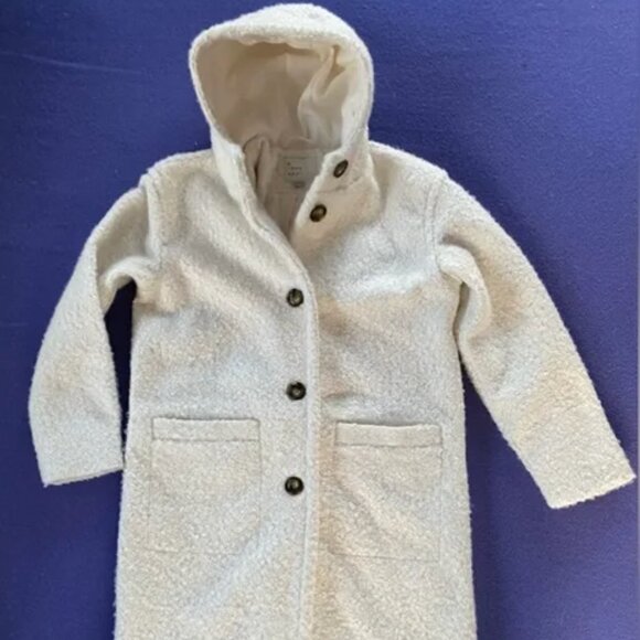 White/Cream Shearling Oversized Coat - Perfect for Fall/Winter! - Picture 1 of 6
